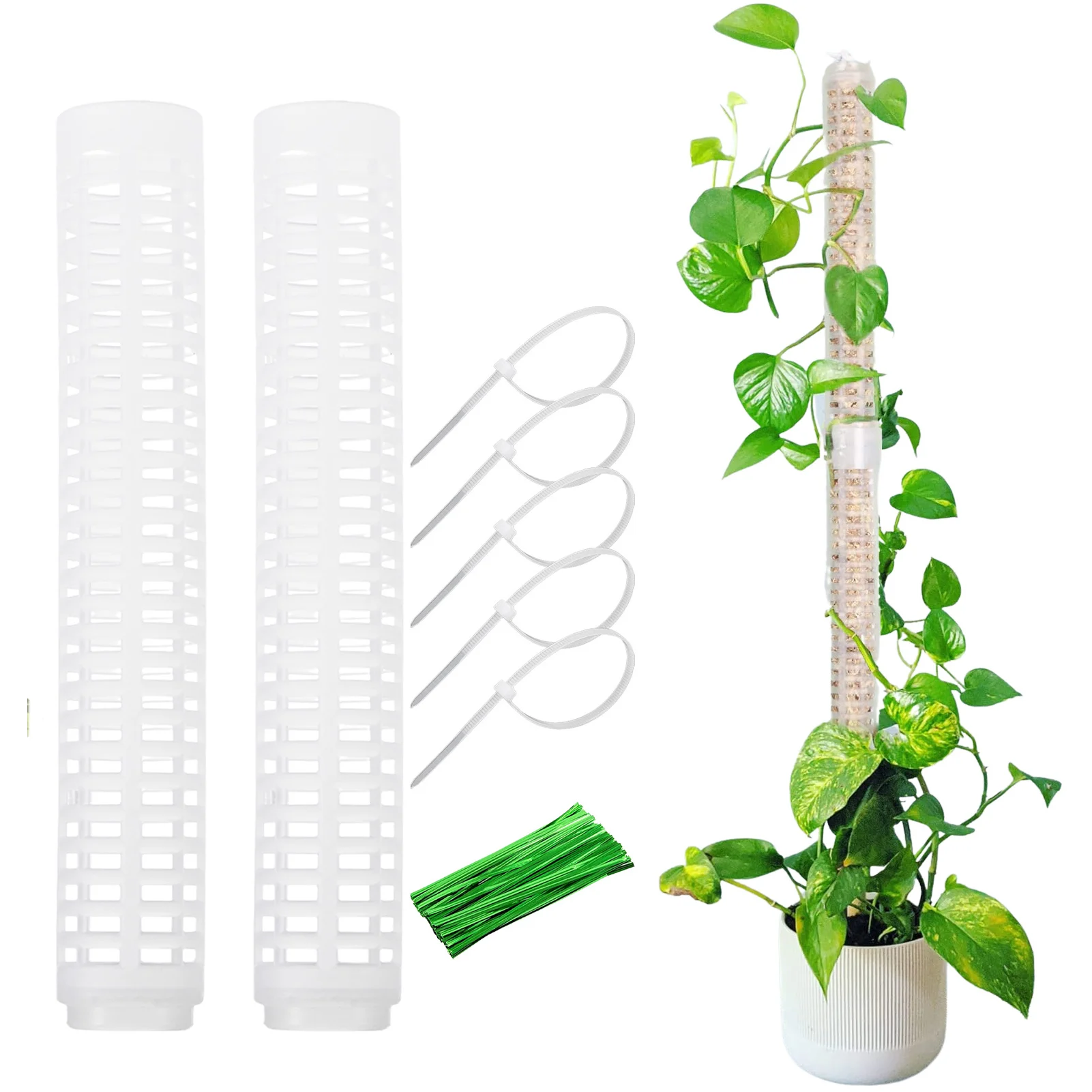 

Moss Pole for Climbing Plants Plastics Moss Pole for Plants Moss Sticks Plants Growing Support Extension Stick Pillar Garden