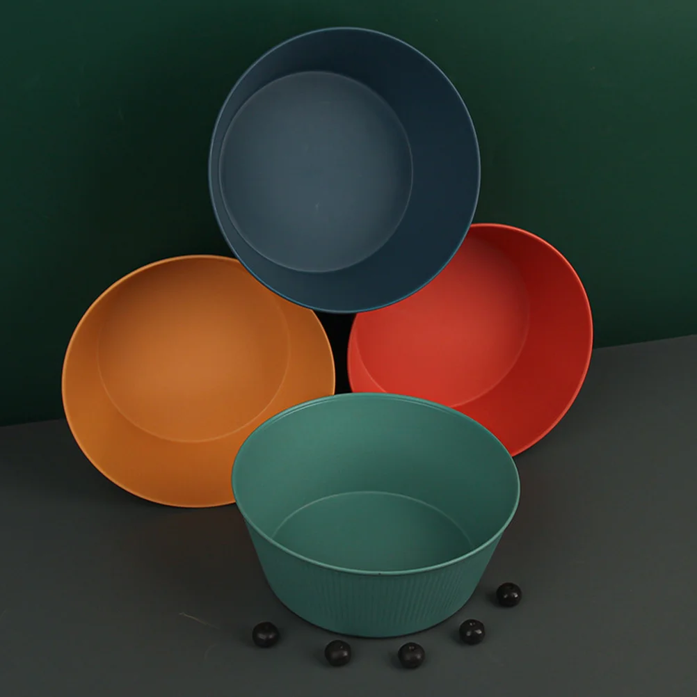 

Wear Resistant Food Bowl Household Ramen Daily Soup Kitchen Salad Lunch Supply Compact Convenient Noodle Bowls