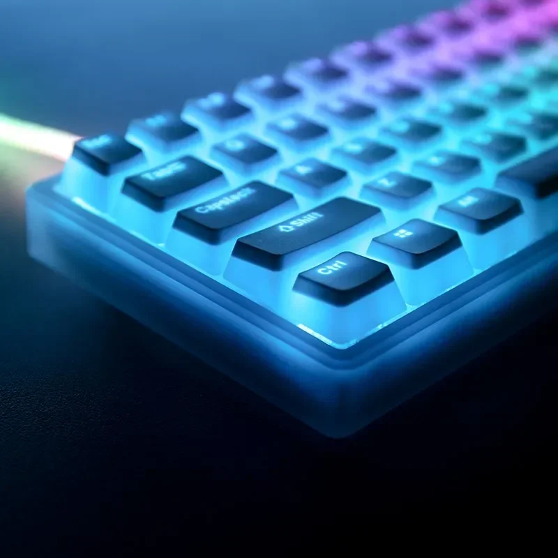 RK100/860/98/84/68P/61/96 Механическая клавиатура J Keycap PBT Pudding Двойная кожа Молочные