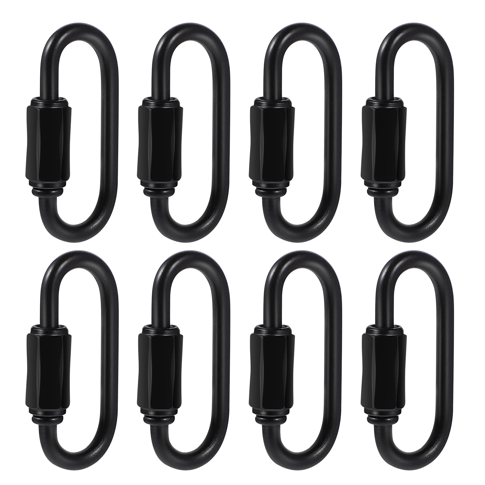 

8pcs Carabiner Ring Key Chain Carabiner Clips Locking Carabiner for Camping Keyring Snap Hook Outdoor Travel Camping Equipment