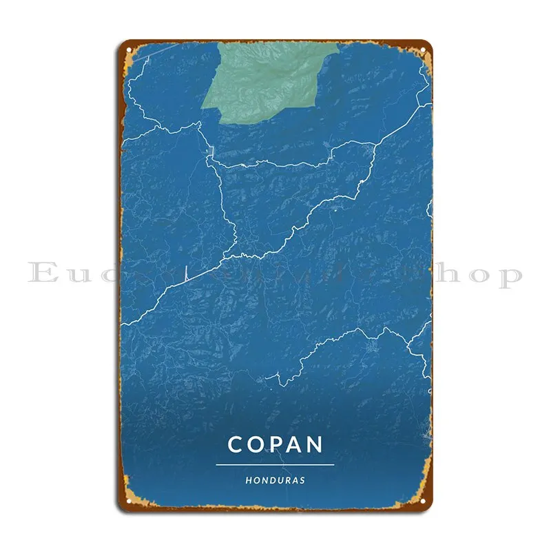 

Copan, Гондурас, металлический знак, плакат, Фреска для паба, домашний дизайн, создание оловянного знака, плакат