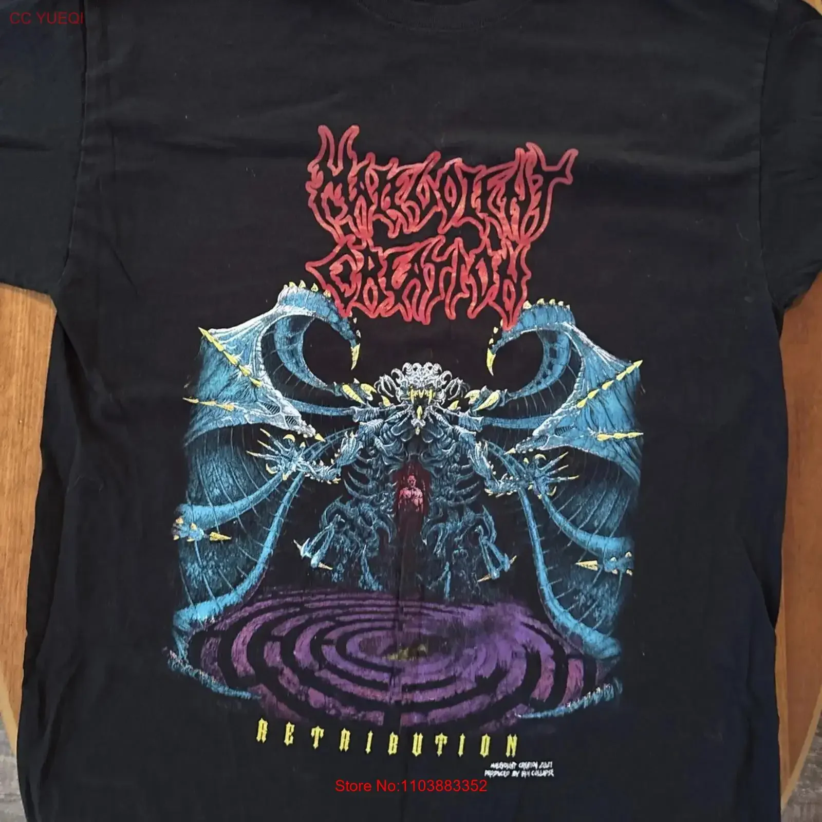 Фото Футболка Malevolent Creation из черного хлопка, все размеры S-5XL, HD568, винтажная, с эффектом потертости, универсальная, слегка эластичная, унисекс, комфортная. №1