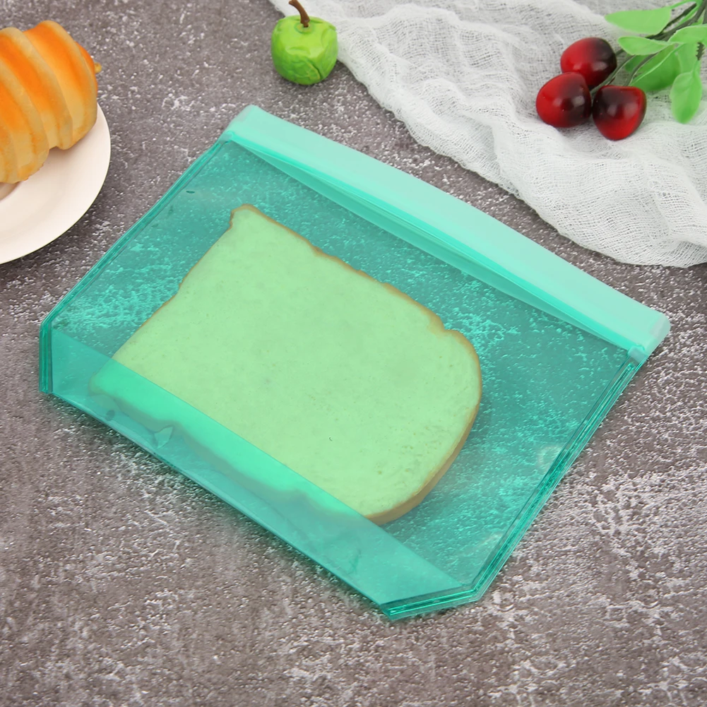 

PEVA Thicken Fruit Food Fresh Bag Practical Zipper Self Sealing Reusable Fresh-keeping Storage Bags Kitchen Accessories