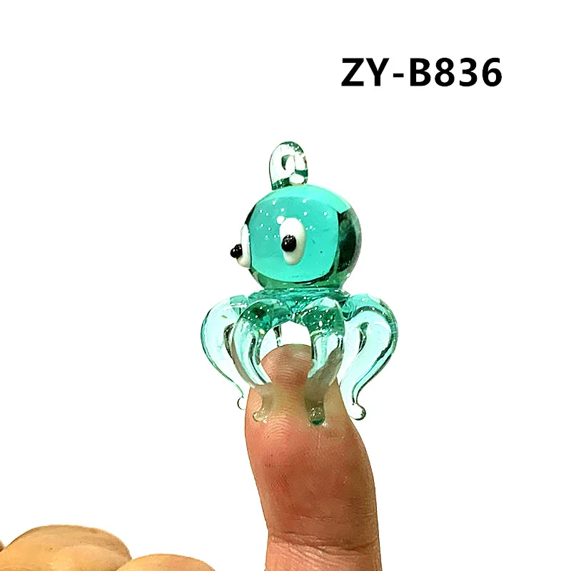 

Миниатюрные стеклянные подвески осьминоги JSSMTLP многоцветные