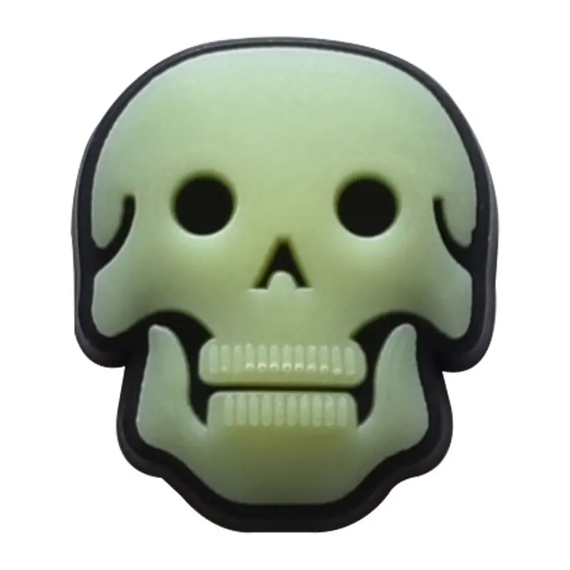 100pcs Glowing Ghost Horror Halloween Shoe Charms for Croc Vampire Shoe Luminous Bat Shoe Accessories Fluorescent Croc Decoratio