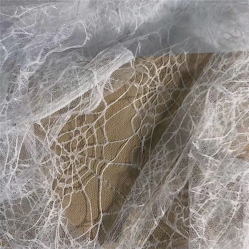 Черная кружевная ткань для одежды юбка платья на Хэллоуин материалы сделай сам