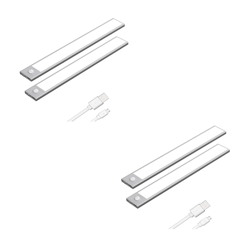 

LED Motion Sensor Cabinet Light,Under Counter Closet Lighting, Wireless USB Rechargeable Kitchen Night Lights