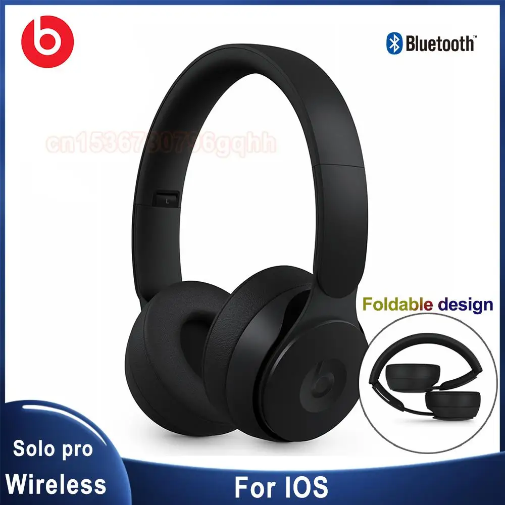 

Beats Solo Pro Wireless Bluetooth Headsets Foldable Earphones Noise Cancelling Portable Gaming Sport Running ANC Handsfree Mic