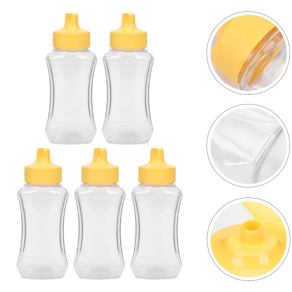 

Bottle Squeeze Bottles Empty Plastic Sauce Ketchup Condiment Container Squirt Dispenser Oil Syrup Cooking Holder Dispensers