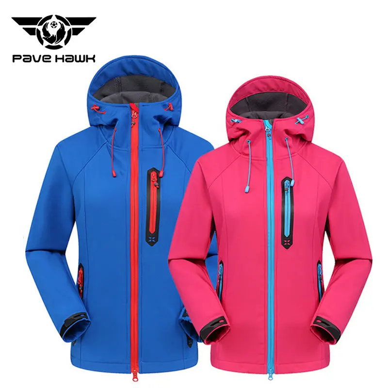

Womens Softshell Jacket Waterproof Windproof Sports Jackets Skiing Hiking Trekking Warm Coats Mountaineering Zipper Jackets