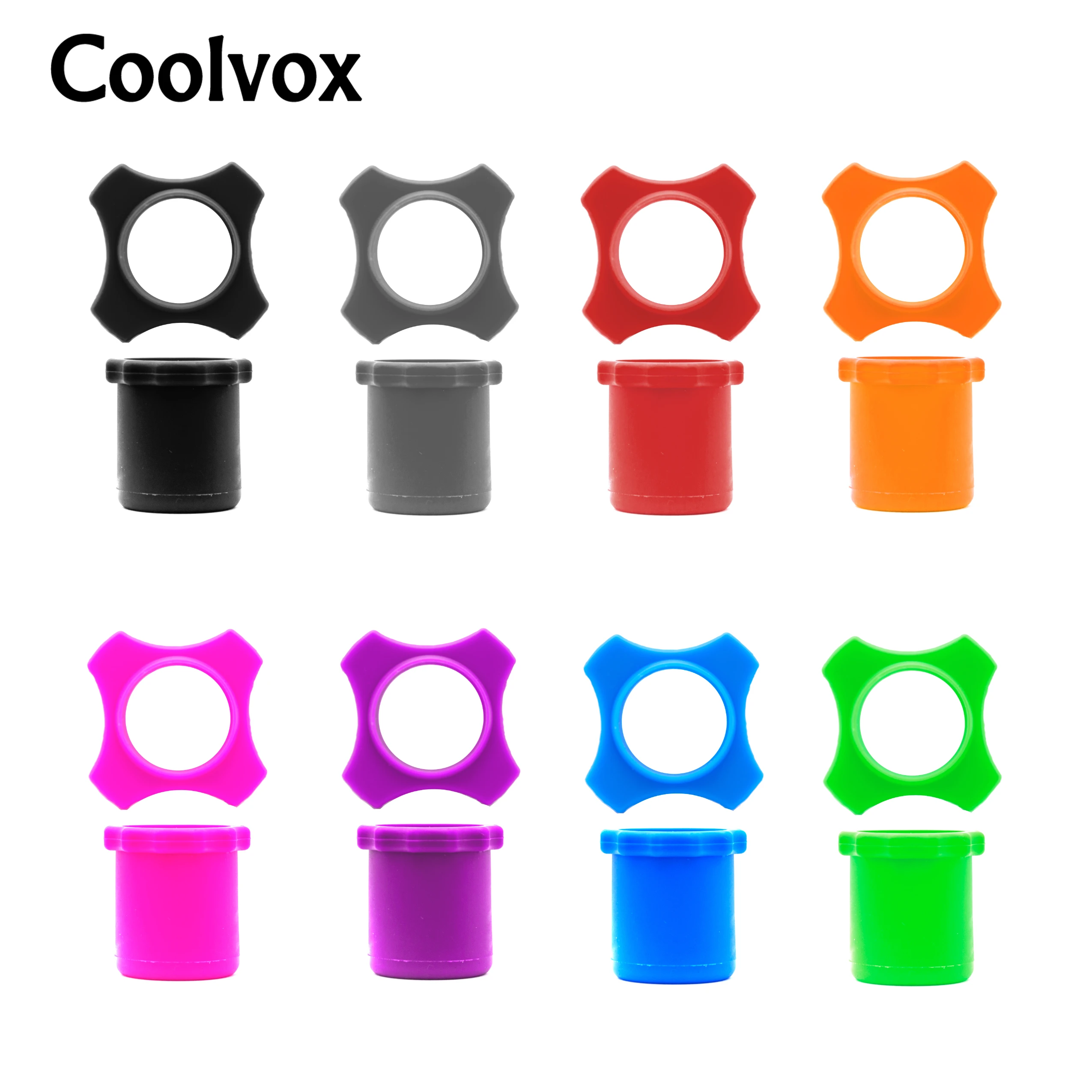 

Coolvox 1Set Wireless Microphone KTV Silicon Anti-Roll Device Ring Universal Square Non-Slip Circle, Mic Accessories for BBS MIC