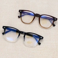 54258 tr90 oversized rivet anti blue light glasses frames men women fashion optical computer eyeglasses