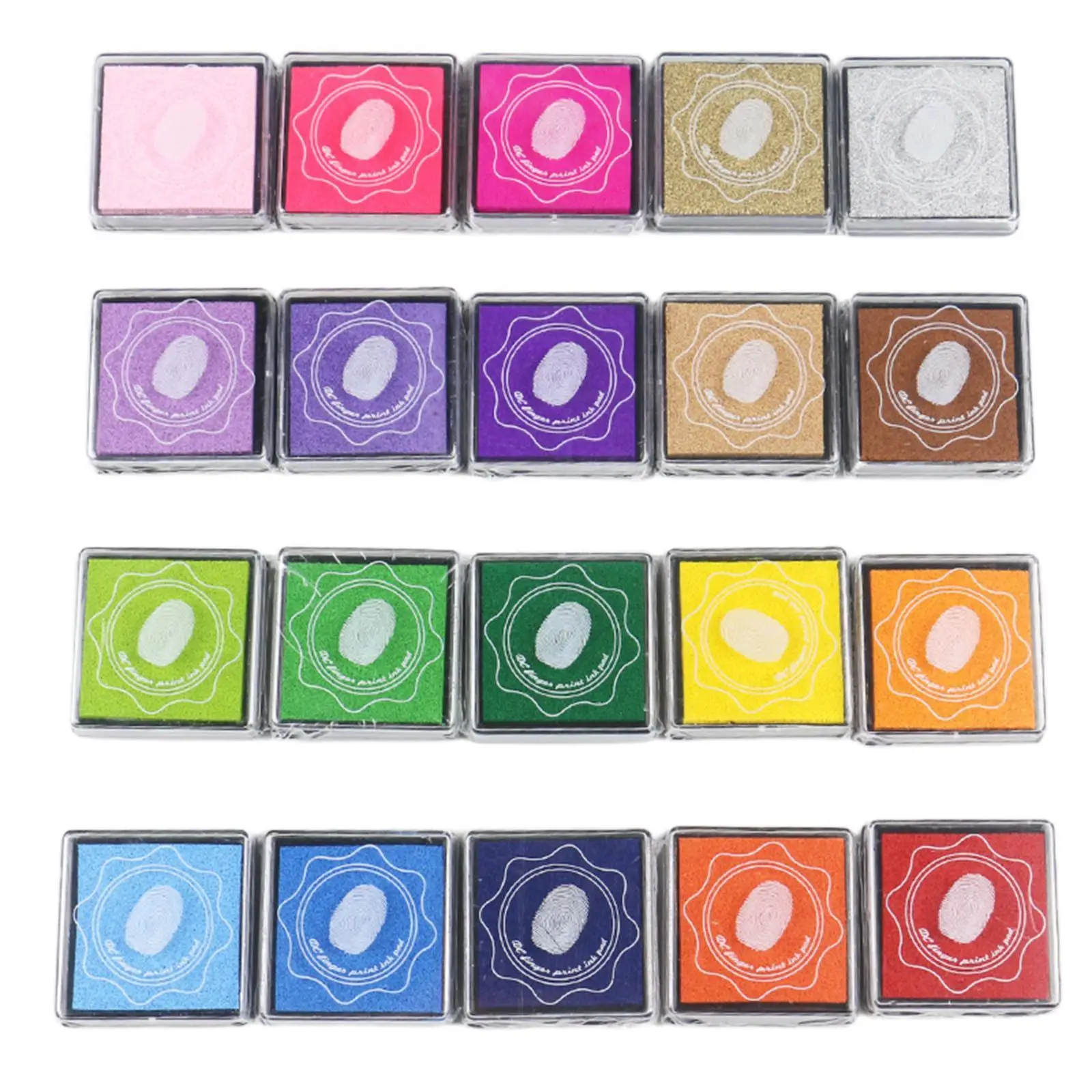 

Ink Pad Stamps 20 Colors Inkpads Stamp Scrapbooking DIY for Kids Crafts