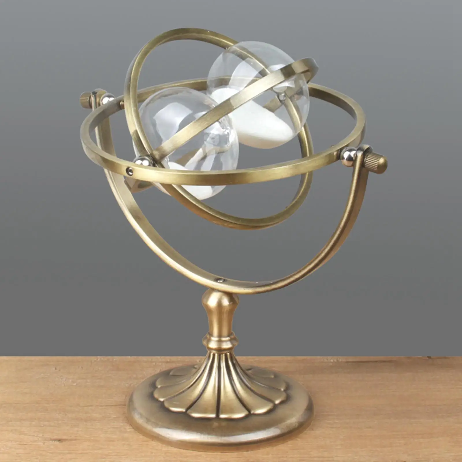 

Vintage Style Hourglass Timer 15 Minutes, Home Decor 9.25x7.48inch Rotating Birthday Gift 720 Degree Adjust Ornaments Accurate