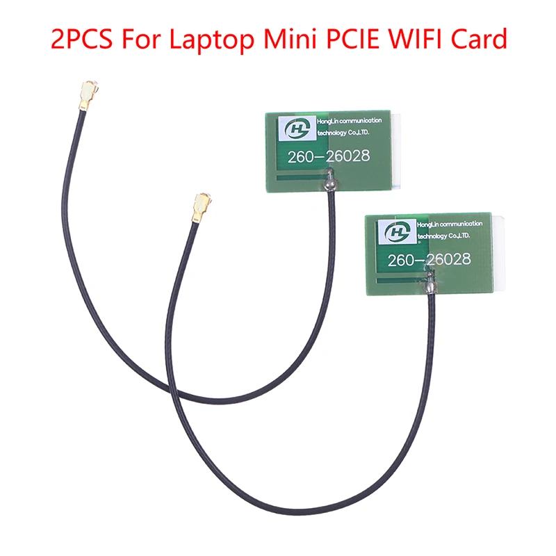 2x IPEX Internal WIFI Antenna for Mini PCIE WIFI Card for Computer Laptop Computer Networking