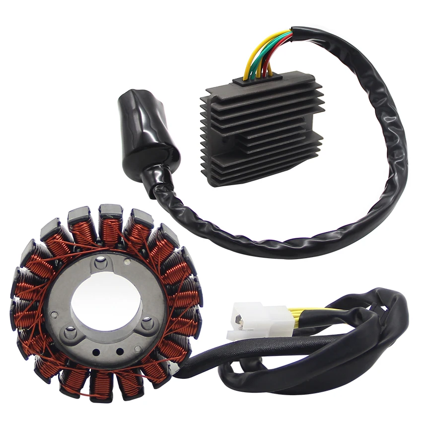 

Motorcycle Voltage Regulator Rectifier+Ignition Magneto Stator Coil For Honda NSS250 NSS250S MF06 31120-KSZ-771 31600-KSZ-770