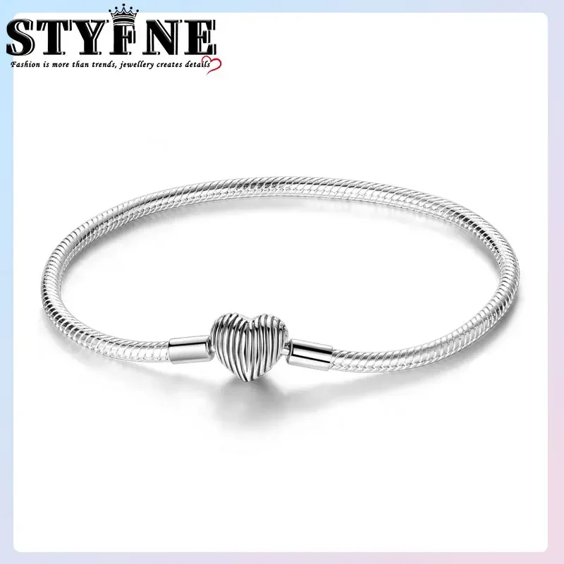 Новинка 2025 стерлинговое серебро 925 пробы линия любви текстура цепочка из змеиной