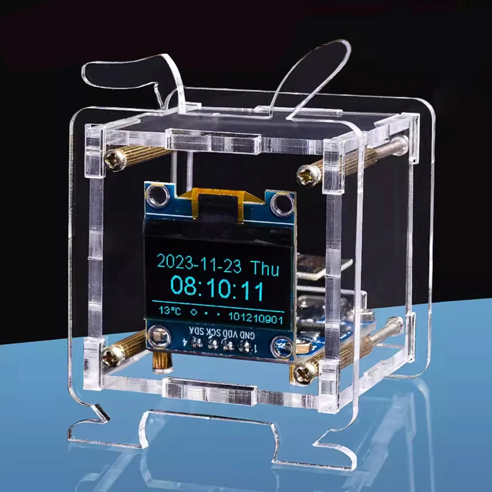 Мини-часы ESP8266 с прогнозом погоды DIY Kit с 0,96-дюймовым OLED ...