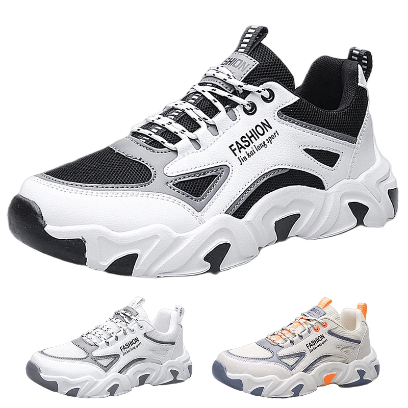 Anti-Slip Breathable Men's Casual Sneakers Comfortable Adult Teenagers Outdoor Running Shoes Walking Shoes School Sports Shoes