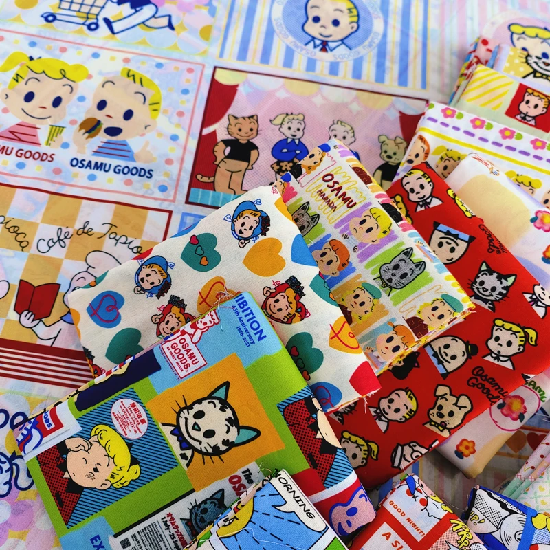 Ткани из чистого хлопка 20 мультяшная Осаму Харада хлопок с цифровой печатью