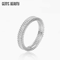 gems beauty zircon halo eternity wedding band engagementproposal ring 925 sterling silver for women handmade jewelry gift