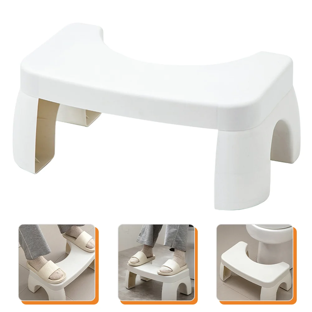 

Plastic Foot Stool Nonslip Bathroom Toilet Step Stool Household Footstool
