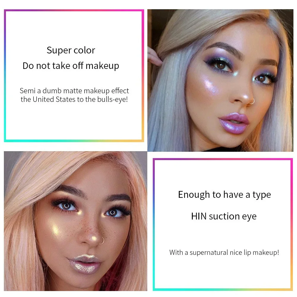 Алмазный Блестящий Блеск для губ стойкий увлажняющий 7 цветов Яркий глянцевый