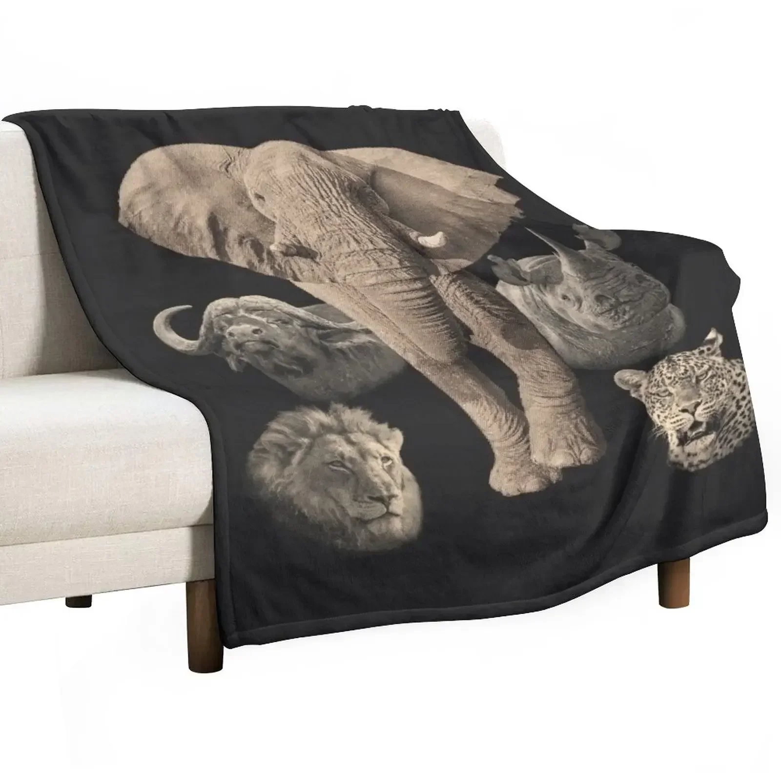 Большое пять африканских сафари одеяла для детей мягкие