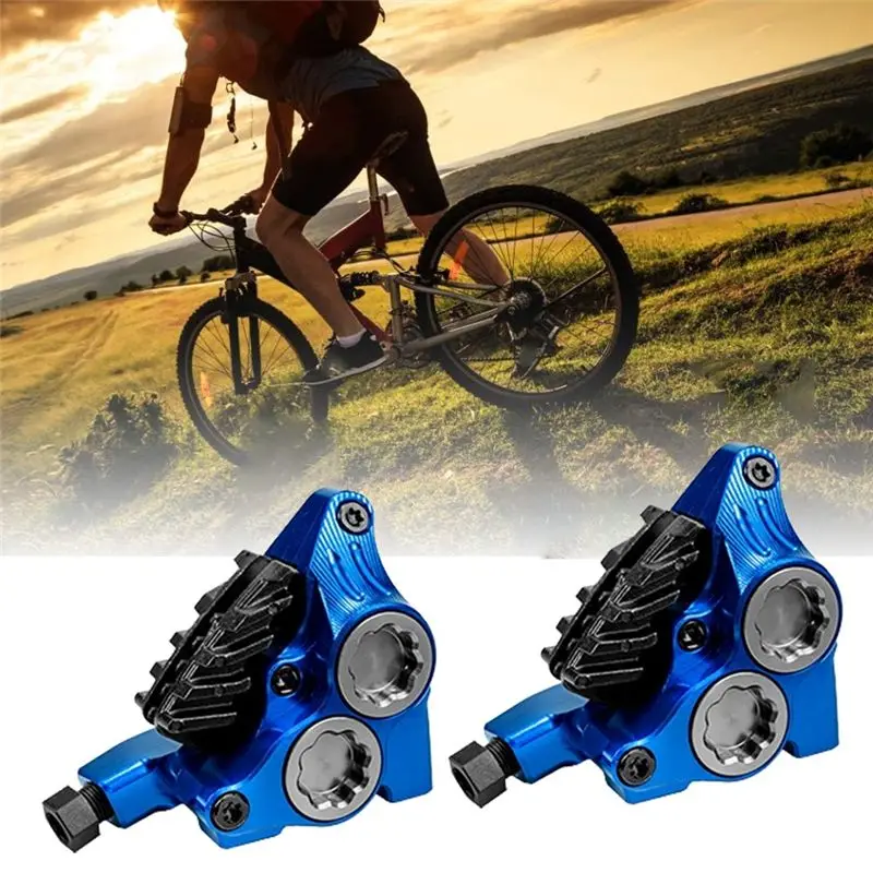 Фото Тормозной суппорт ZRACE XG4 Flat Mount с 4 поршнями, тормозные колодки ICE-TECH, облегченный, изготовленный на ЧПУ, для BMX и шоссейных велосипедов №3