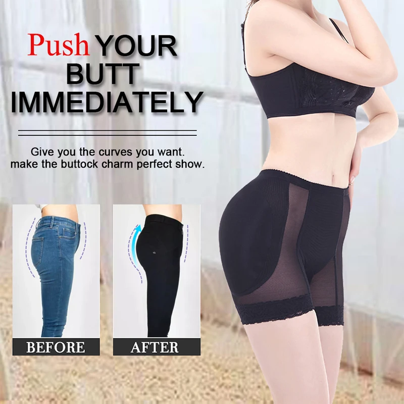 NINGMI Butt Lifter Tummy Control Shapewear Hip Enhancer Shaper Panties Seamless Shaping Underwear Sexy Ass Padded Panties