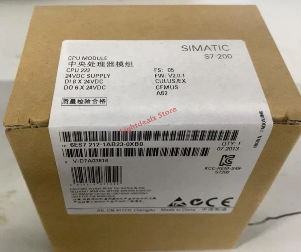 Оригинальный Модуль PLC 6ES7 212-1AB23-0XB0 Новый в коробке брендовый 6ES7212-1AB23-0XB0 6ES72121AB230XB0 1
