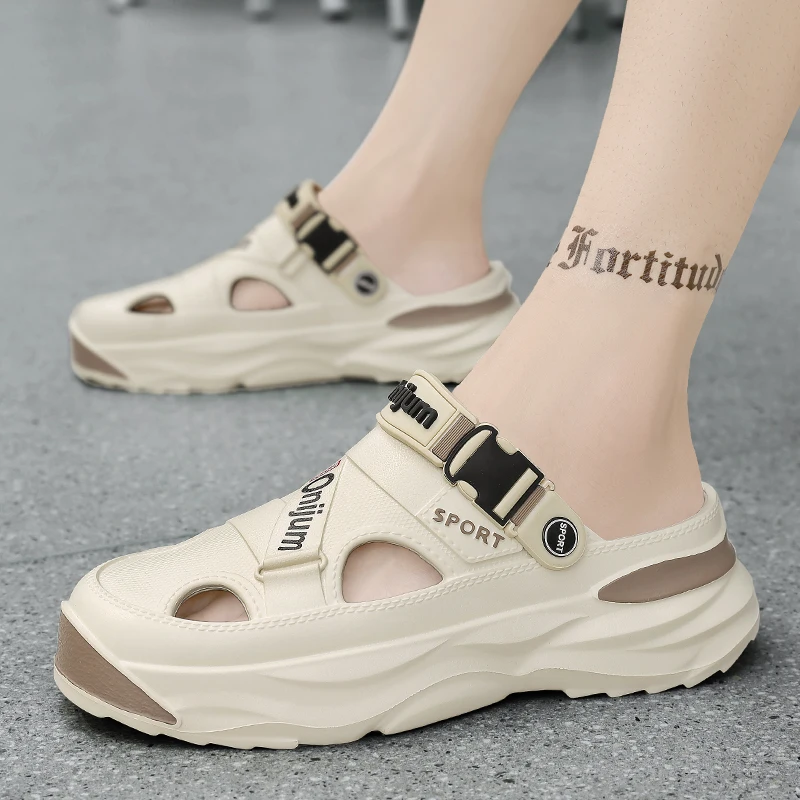 Мужские массажные сандалии удобные пляжные тапочки толстая Мягкая Повседневная