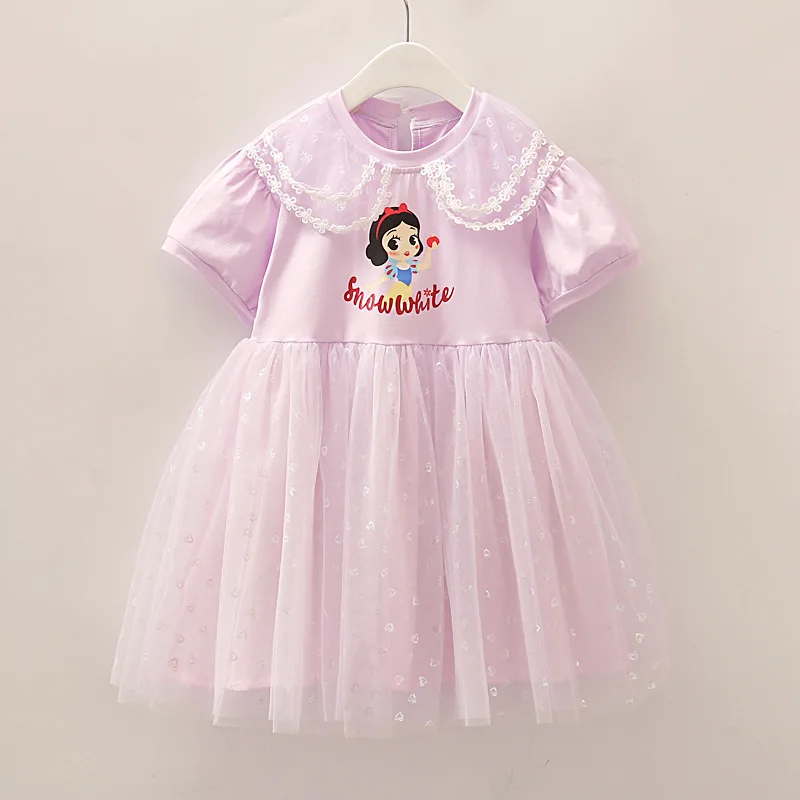 Girls Dress Disney Snow White Summer Baby Clothes Kids Dresses Princess Party Costume For Children Outfits Sofia Clothing 2-8Y images - 6