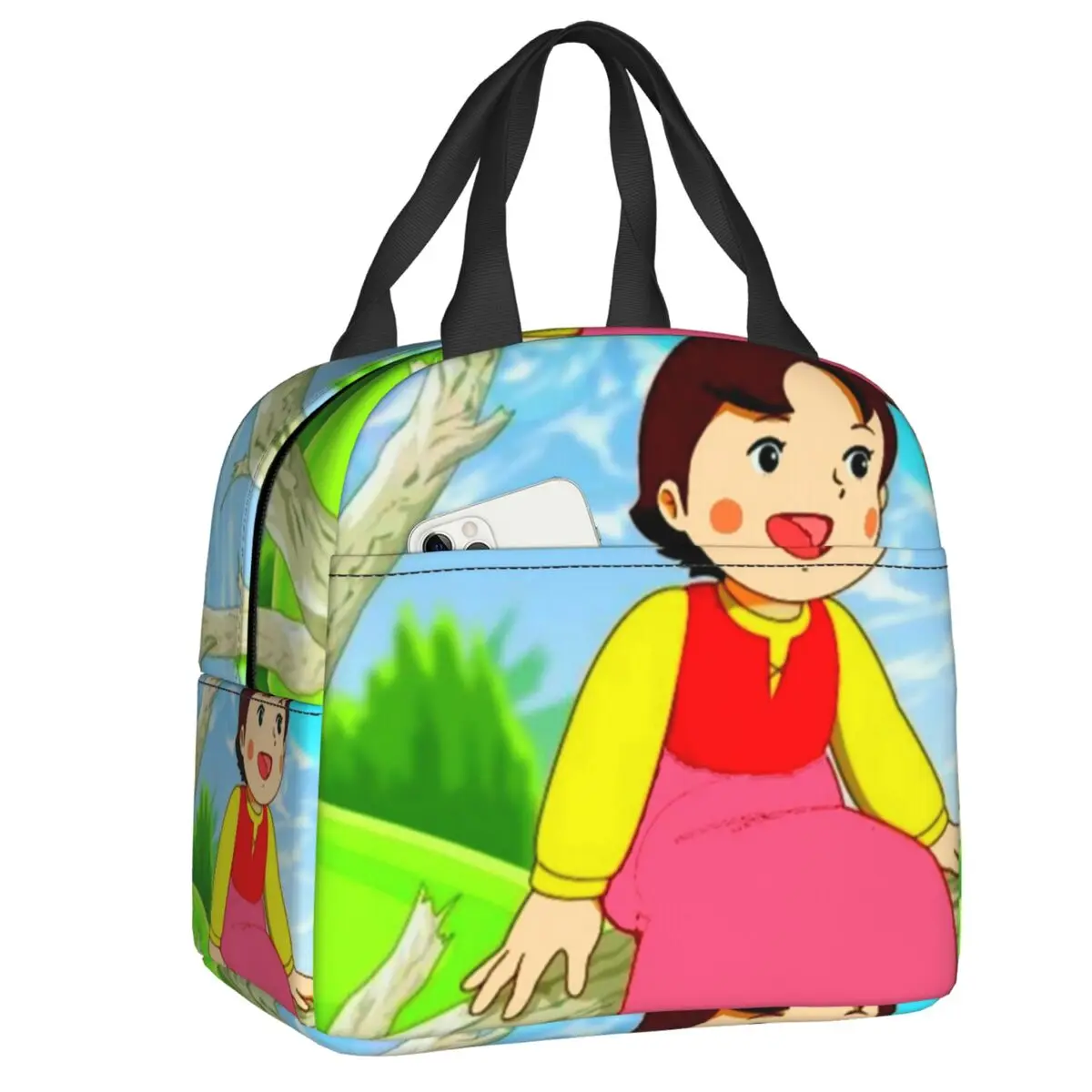 

Heidi Enjoys The Scenery Portable Lunch Box Women Waterproof Heidi And Peter Thermal Cooler Food Insulated Lunch Bag Office Work