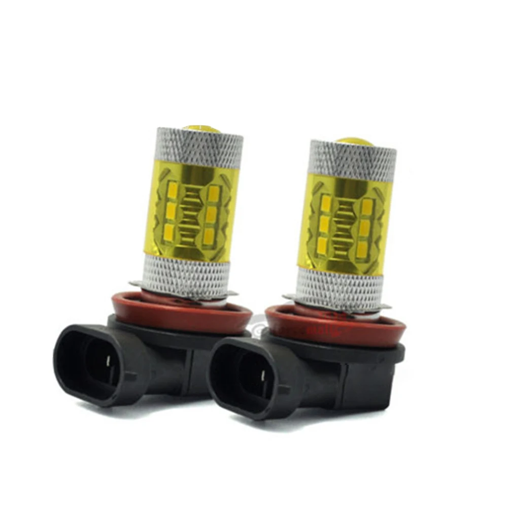 

Fog Lamp Fog Light Yellow 1500LM 2pcs 360 Degrees 50000H 80W H11 High Power LED Bulbs Lamp Car Lamp Car Lights