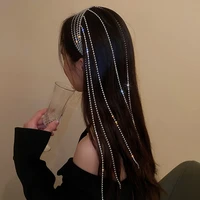 new full rhinestone headband for hair women long tassel crystal headband hair accessories wedding accessories hair jewelry