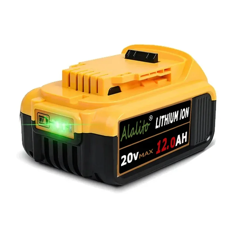 Оригинальный сменный литиевый аккумулятор DCB200 20 В 12000 мАч для Dewalt 18 DCB184 DCB182 DCB180