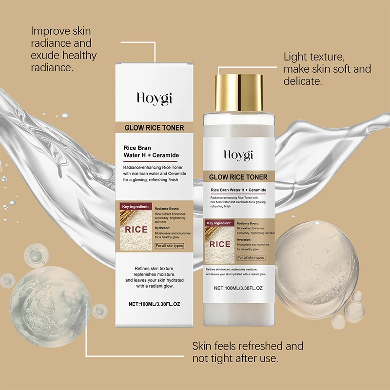 Фото Светящаяся рисовая ампула, рисовая эссенция, увлажняющая и увлажняющая, нежное очищающее пилинг, отшелушивающее средство для восстановления кожи, ниацинамидные эссенции №3