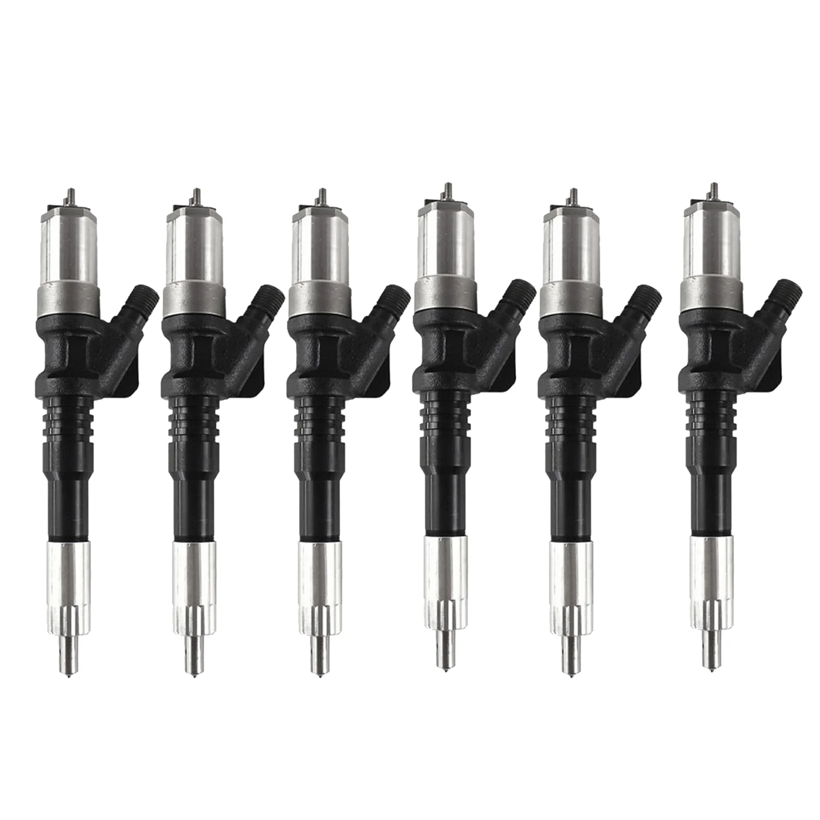 

6PCS New Diesel Common Rail Injector 095000-1211 / 6156-11-3301 for Komatsu S6D125 Excavator PC450-7 PC400-7 PC-7