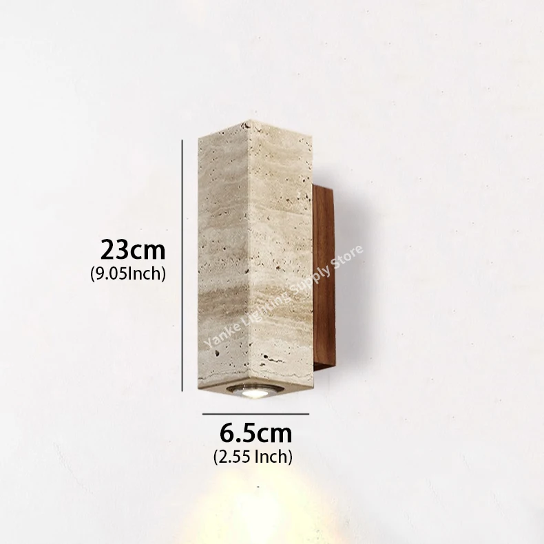 

YANKE Настенный светильник желтый травертин