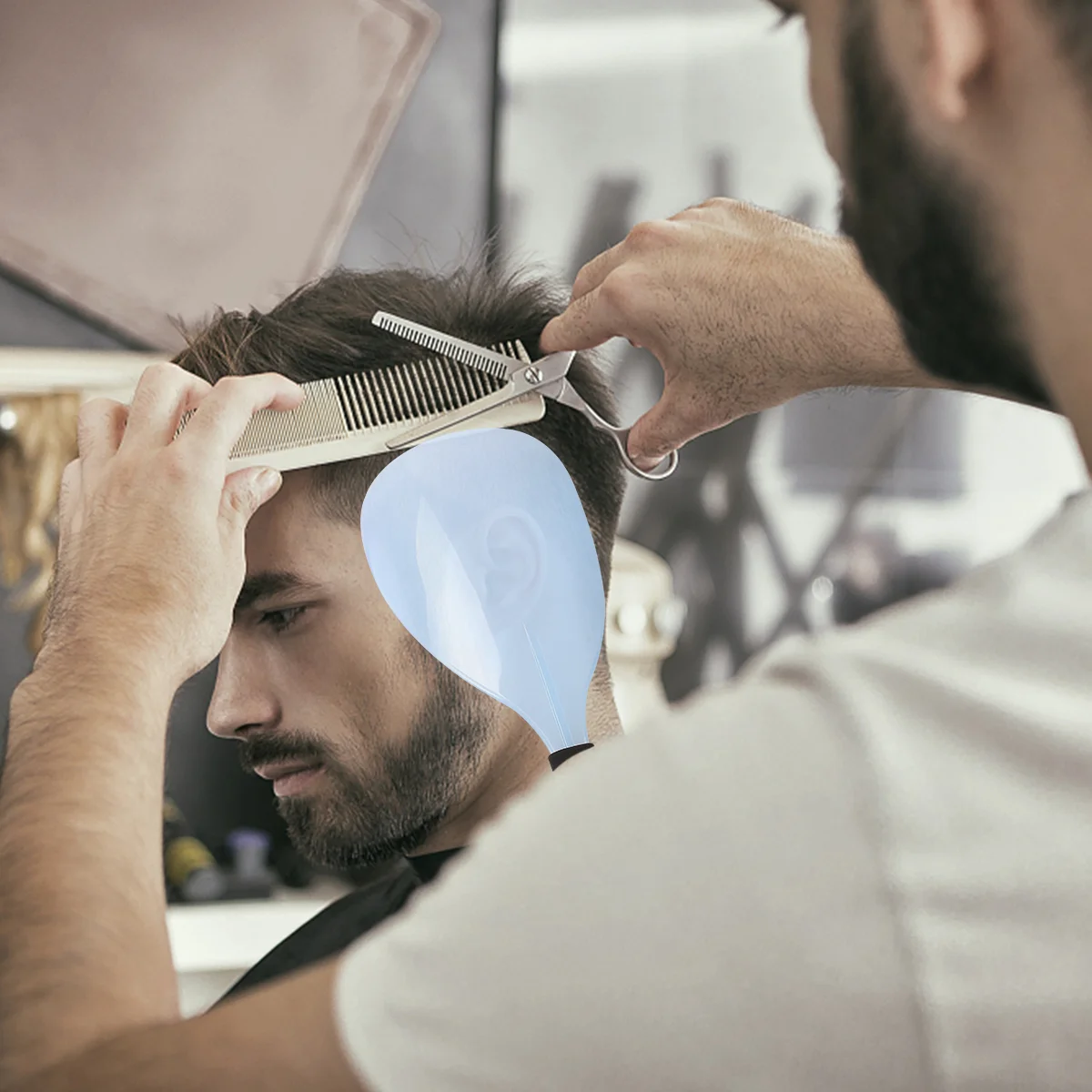 

Cover Salon Hair Hairspray Hairdressing Covering Haircut Eye Color Hat Visor Barber Supplies Guard