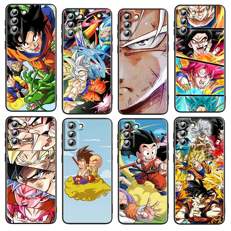

Cool Anime Dragon Ball Goku For Samsung Galaxy S22 S21 S20 FE Ultra Pro Lite S10 5G S10E S9 S8 Plus Shockproof TPU Phone Case