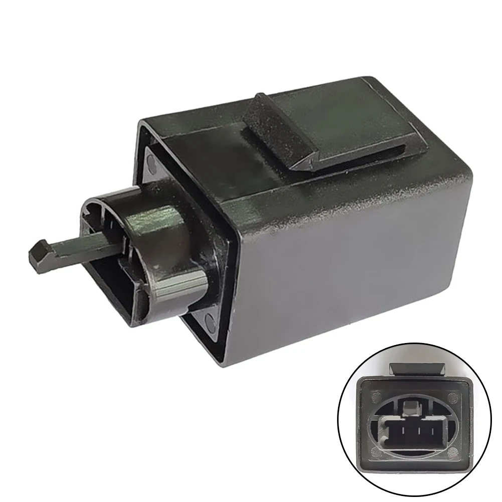 

New Motorcycle Flasher Relay Within 70-90 Times / Minute 12VDC 3 Pin 3x2.9x6.5cm Adjusted Black High Sensitive