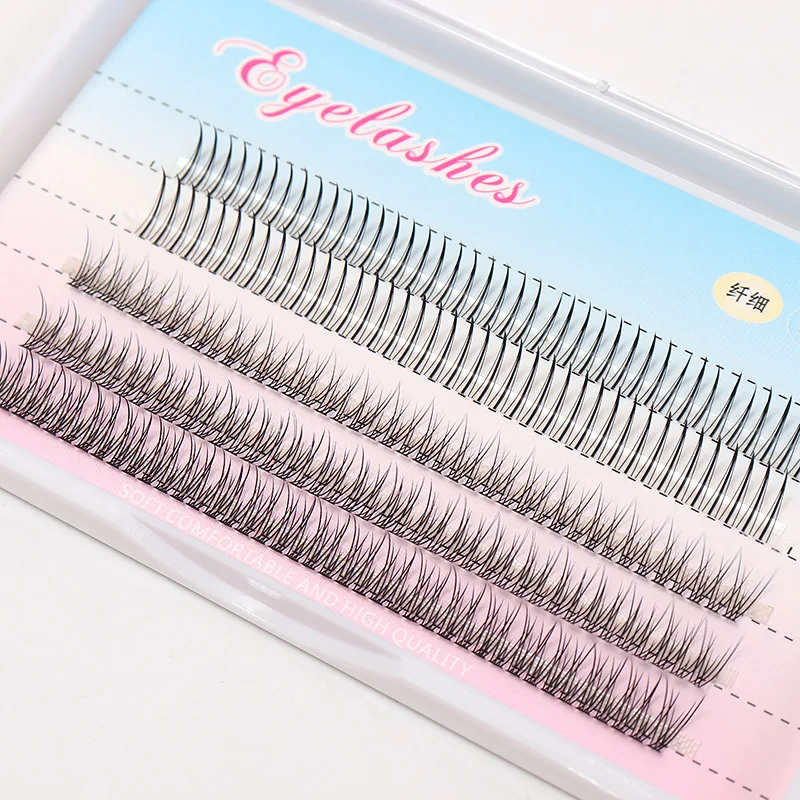 

5 rows 20D Thick Individual eyelashes grafting lashes extension Single flower clusters Short root makeup hot sale wholesale lash