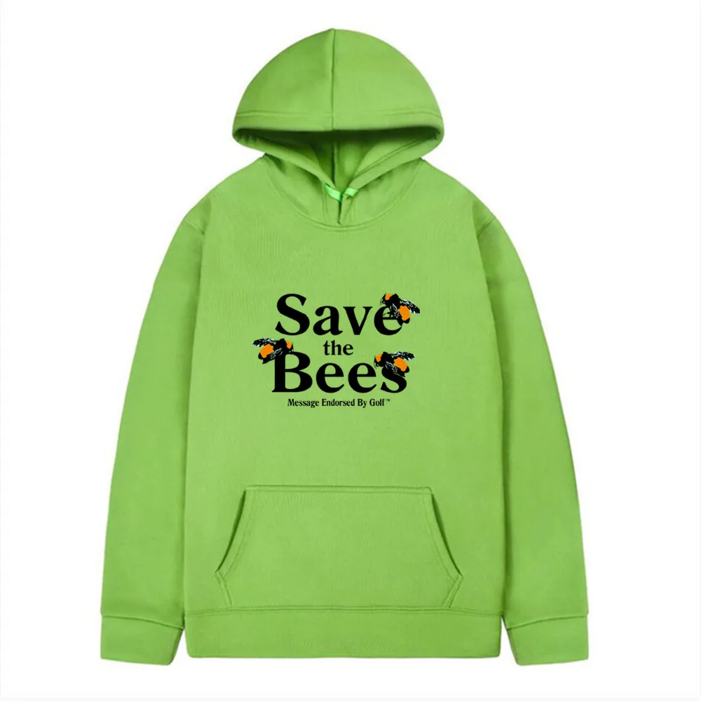 

Новая толстовка с мультяшным принтом пчелы Harajuku Мужская забавная Толстовка Уличная Повседневная мода пуловер с высоким узором свитер унис...