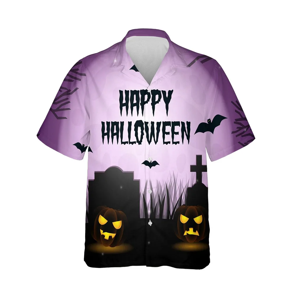 Jumeast 3D Halloween Festival Clothing Men Shirt Fashion Costume Breathable Streetwear Shirts For Men Single-breasted Blouses