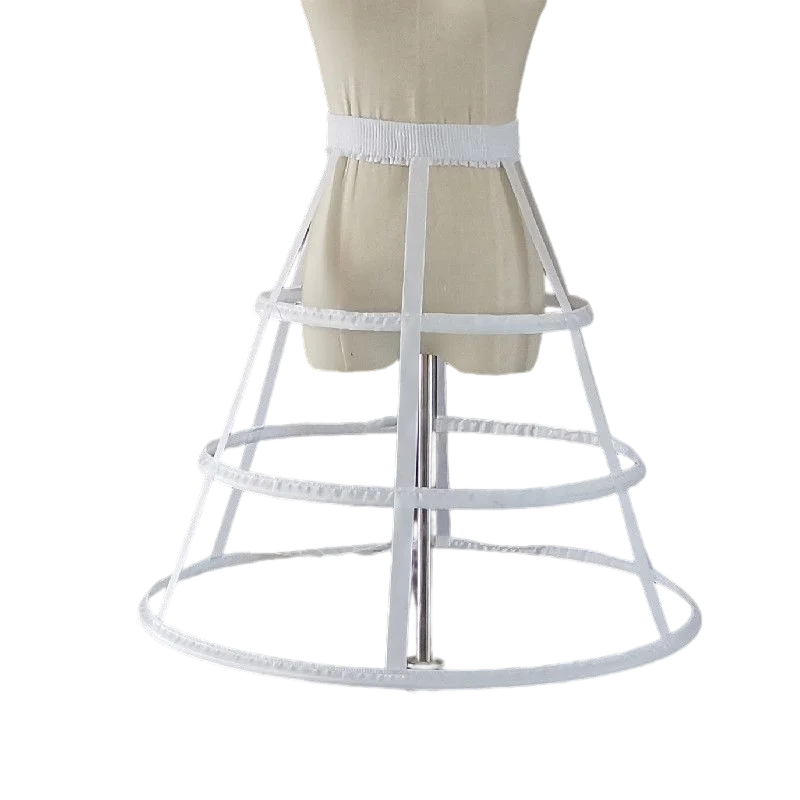 

Women's 3 Hoops A-Line Wedding Petticoat Fishbone Crinoline Cage Skirt for Cosplay, Birthdays Party