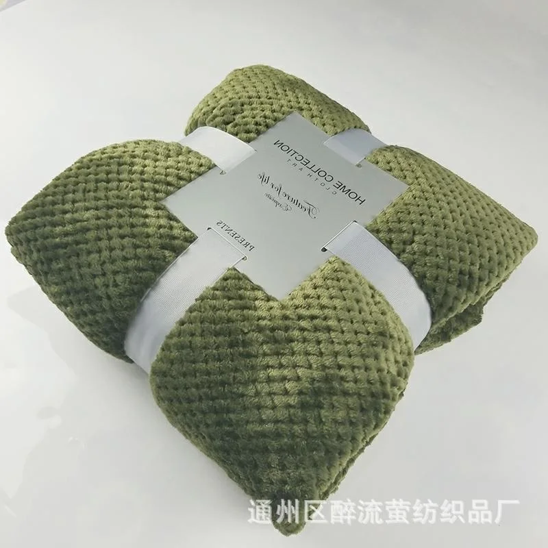 Мягкие теплые фланелевые одеяла для кровати однотонные розовые синие коралловые