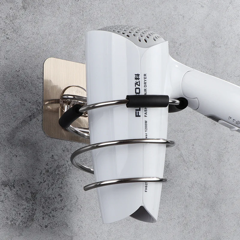 

Hair Dryer Holder Organized Rack Wall Mounted Hair Straightener stand Bathroom Shelf Storage Shelves Accessories Shelves