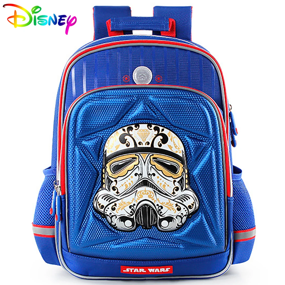 

Disney Star Wars Boys Schoolbag Brand For Kids 3D Cartoon Pattern Teenager Backpack Primary Student Shoulder Bags Large Capacity